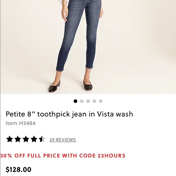 J. Crew Toothpick Skinny Jeans 23P - Picture 7 of 7